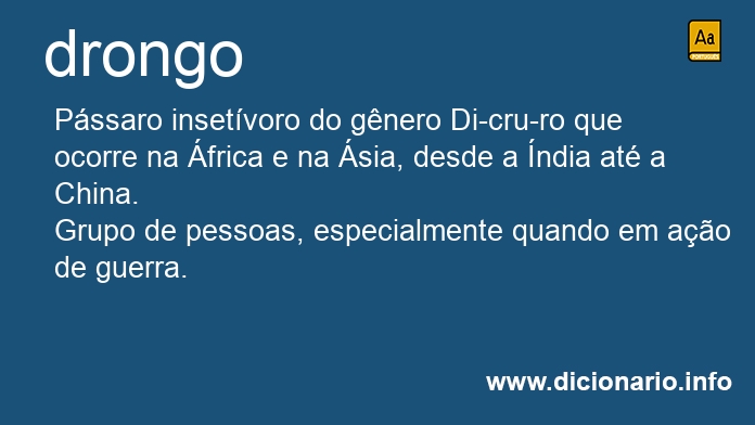 Significado de drongo