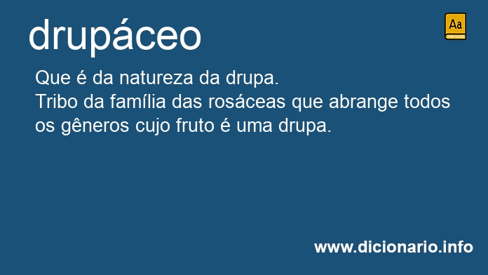 Significado de drupcea