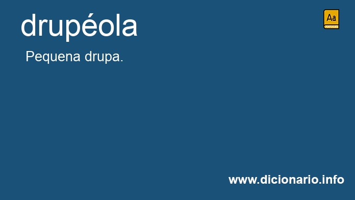 Significado de drupola