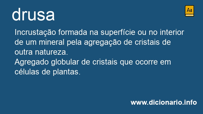 Significado de drusa