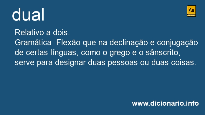 Significado de duais
