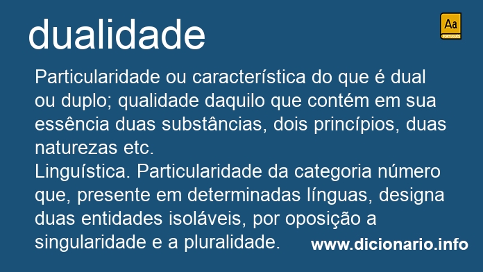 Significado de dualidade