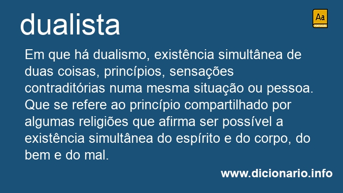 Significado de dualistas