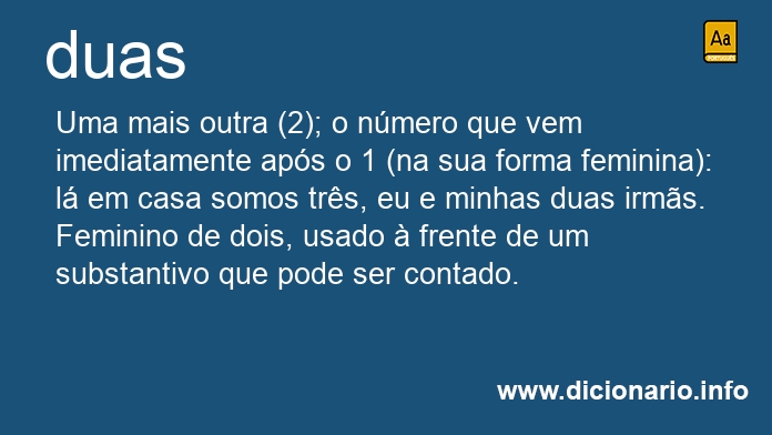 Significado de duas