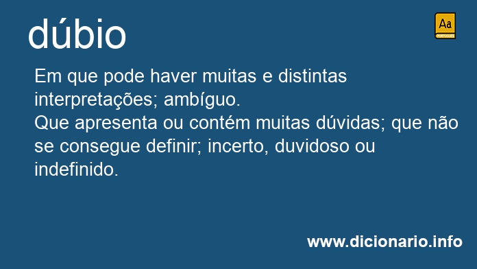 Significado de dbia