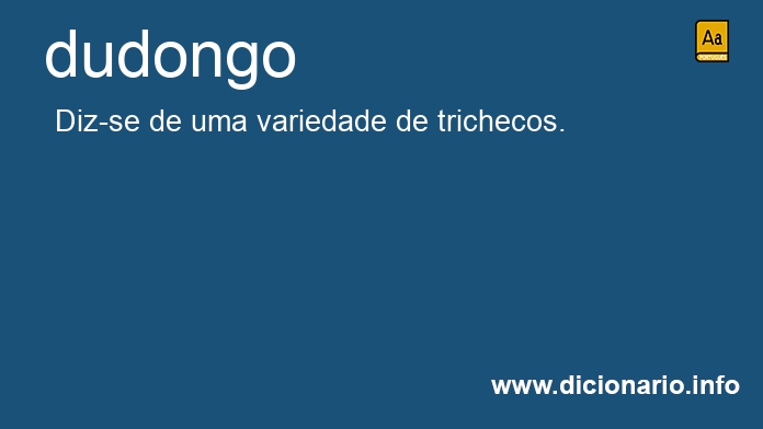 Significado de dudongo