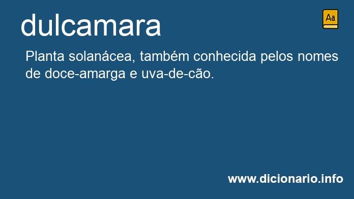 Significado de dulcamara