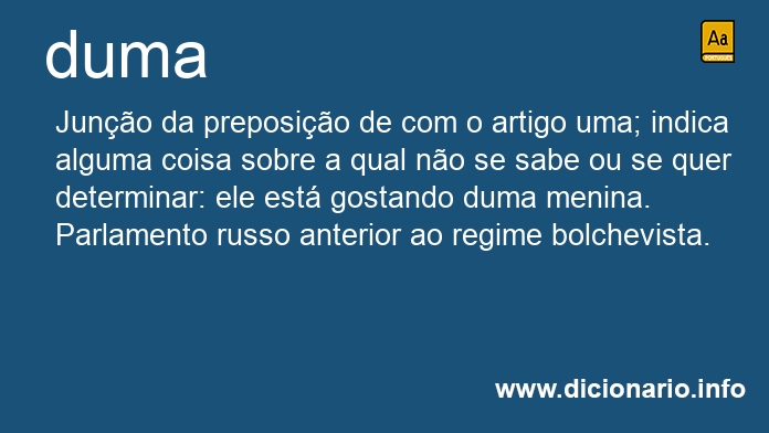 Significado de dumas