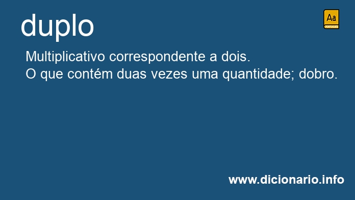 Significado de duplo