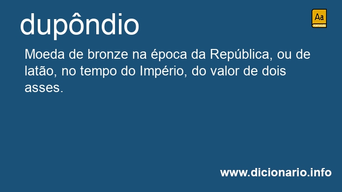 Significado de dupndio