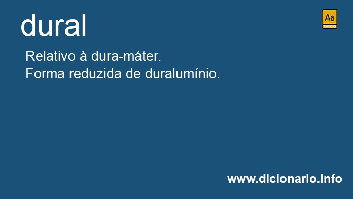 Significado de dural