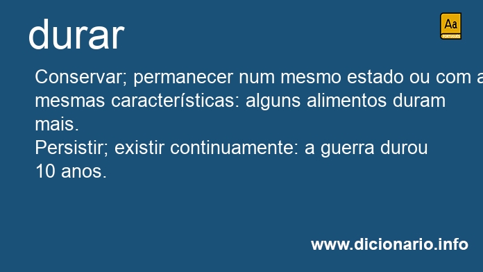 Significado de durariam