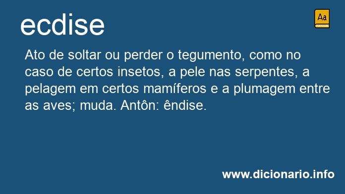 Significado de ecdise