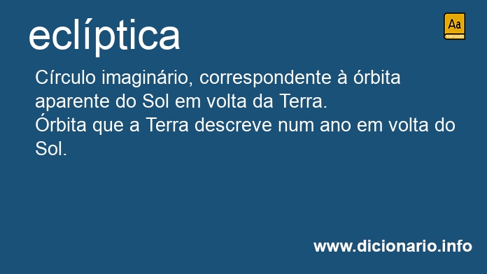 Significado de eclpticas