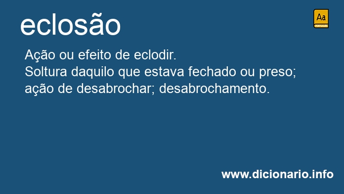 Significado de ecloso