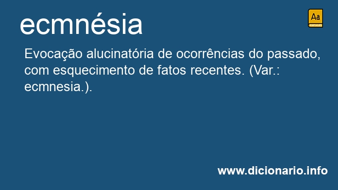 Significado de ecmnsia