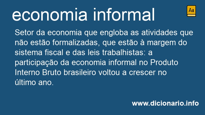 Significado de economia informal