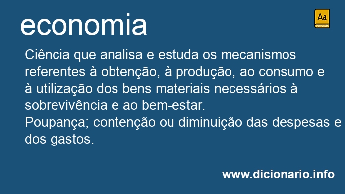 Significado de economia