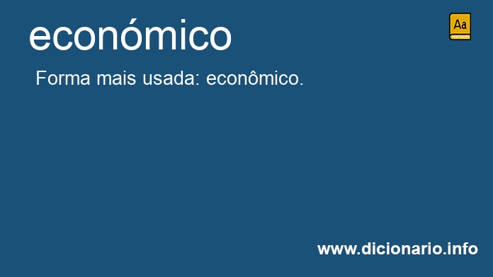 Significado de econmica