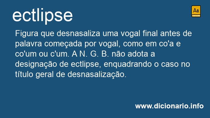 Significado de ectlipse