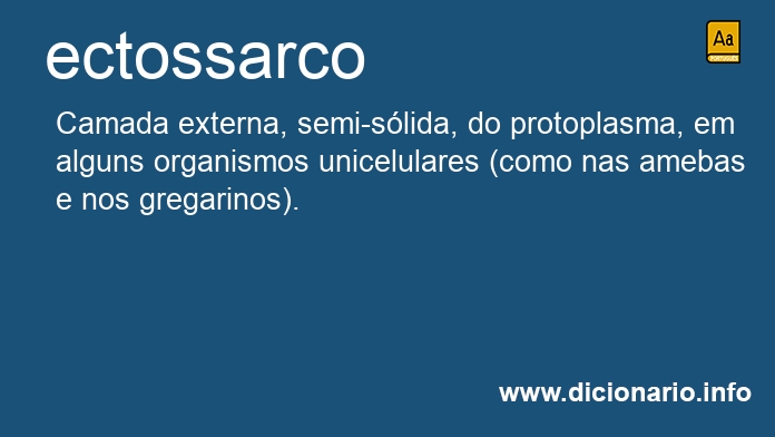 Significado de ectossarco