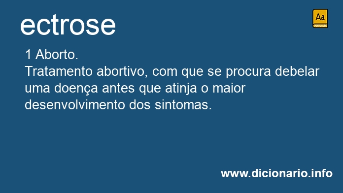 Significado de ectrose