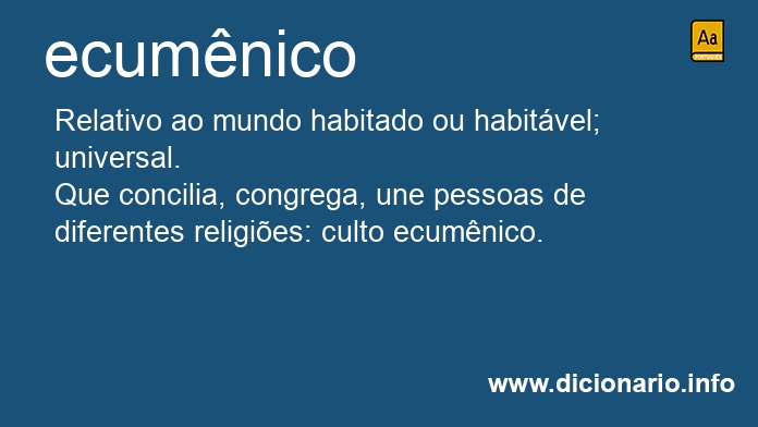 Significado de ecumnico