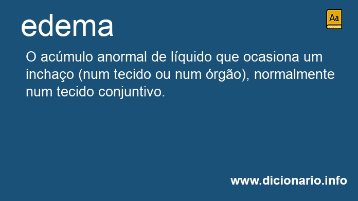 Significado de edema