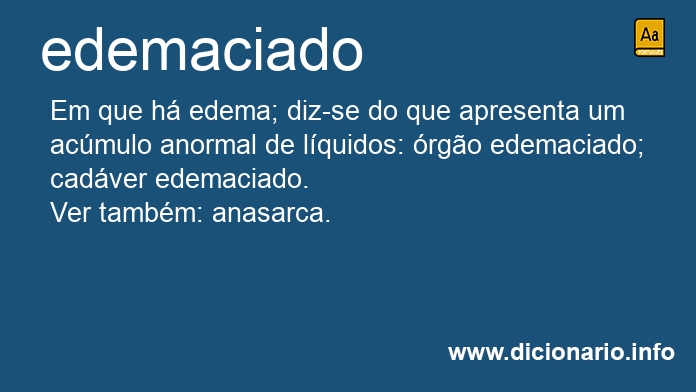 Significado de edemaciada