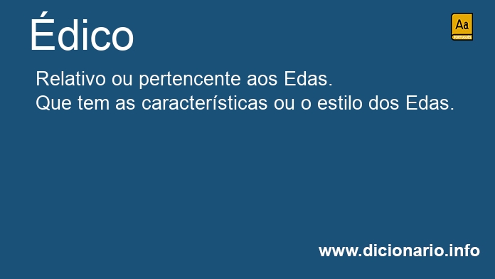 Significado de dico