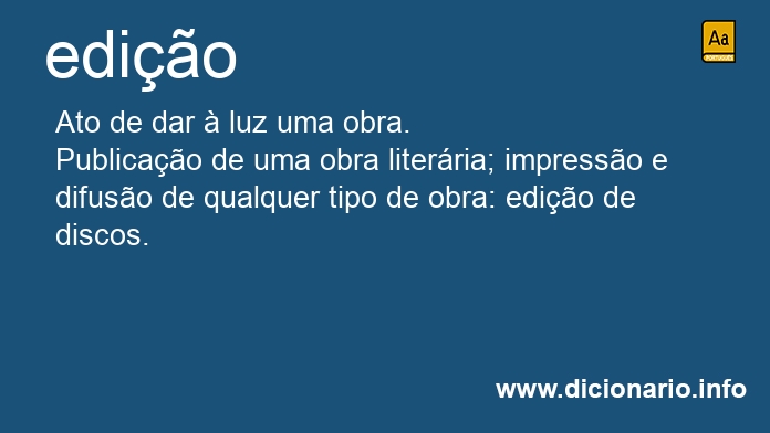 Significado de edies