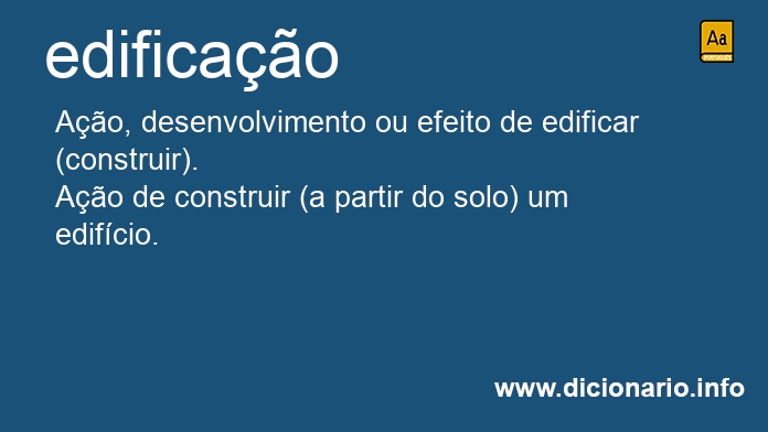 Significado de edificao