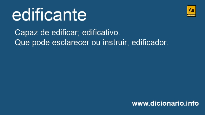 Significado de edificante