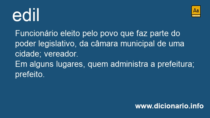 Significado de edil