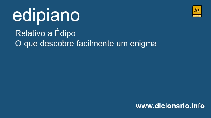Significado de edipiano