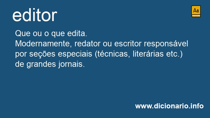 Significado de editor