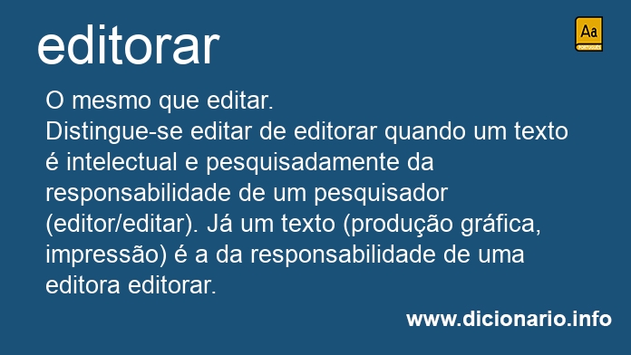 Significado de editoraram