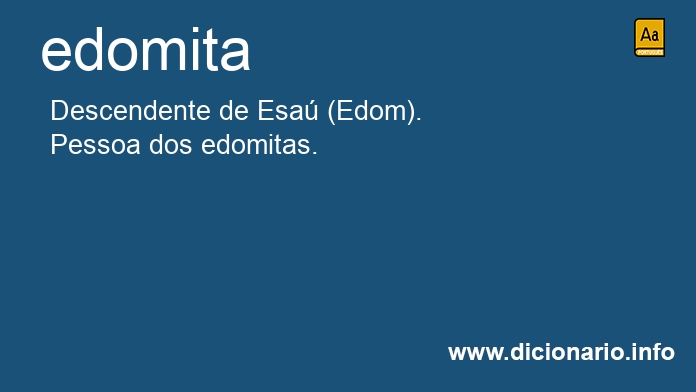 Significado de edomita