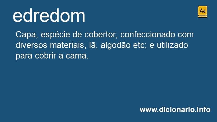 Significado de edredons