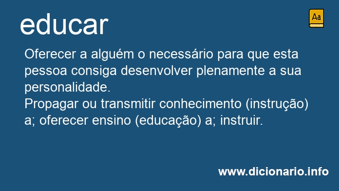 Significado de educa