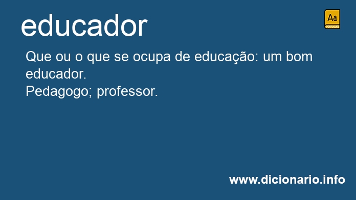 Significado de educadores