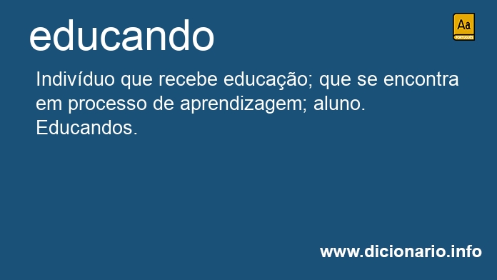 Significado de educando