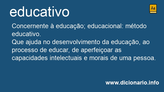 Significado de educativa