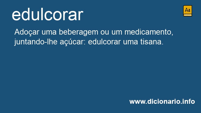 Significado de edulcorando