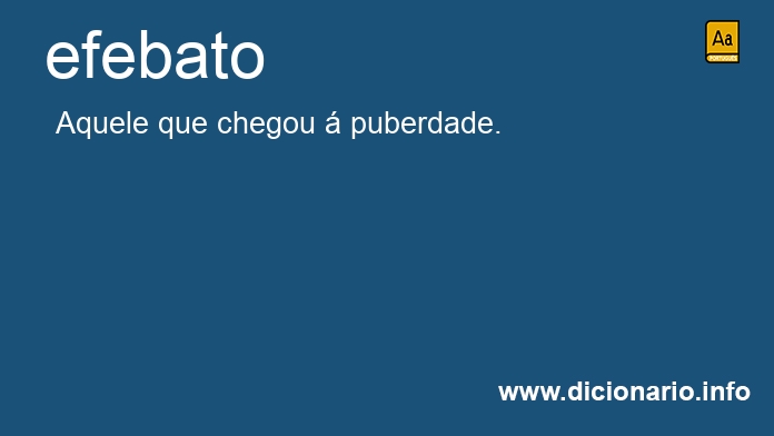 Significado de efebato