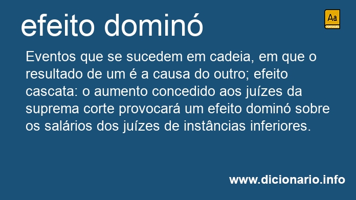 Significado de efeito domin