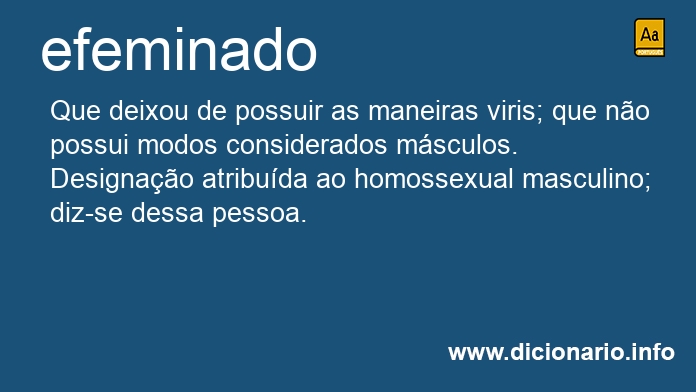 Significado de efeminada