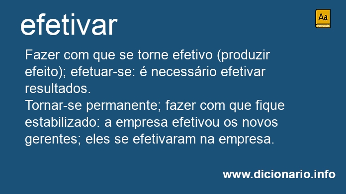 Significado de efetivai