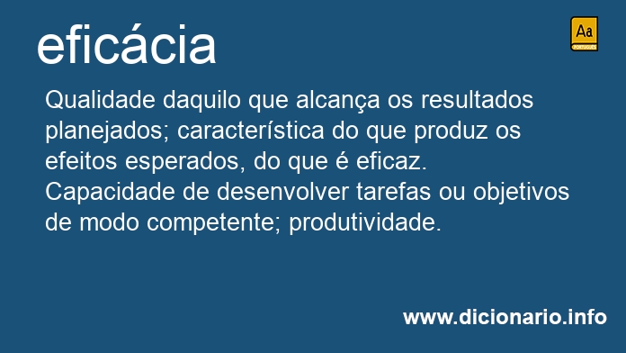 Significado de eficcia