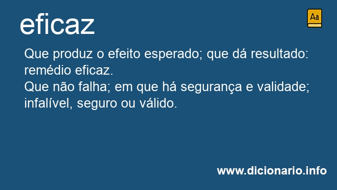 Significado de eficaz